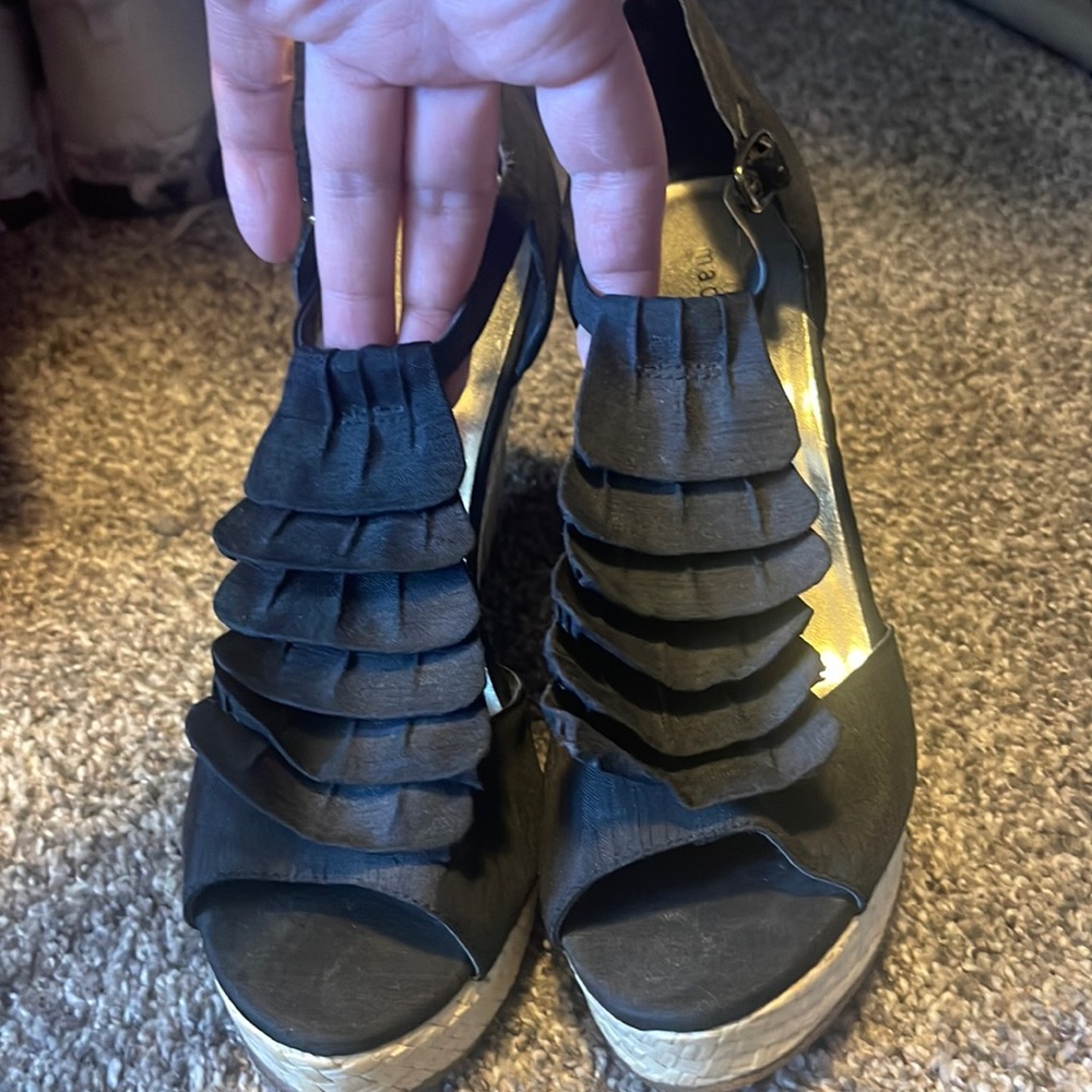 Steve Madden Ruffle Wedge Heels